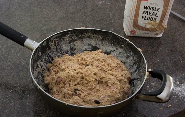 Selfmade Bread Version 3 (ham, Onion, Olives and Different Seeds)