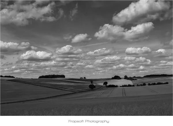 Germany Countryside in Black & White